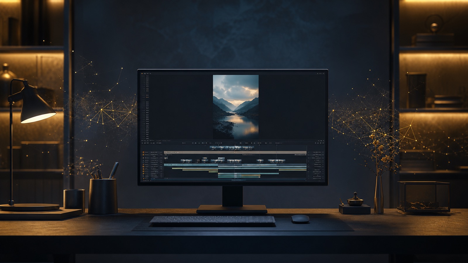 瀬戸内の夜明けをテーマにした縦型リールのワンシーン
