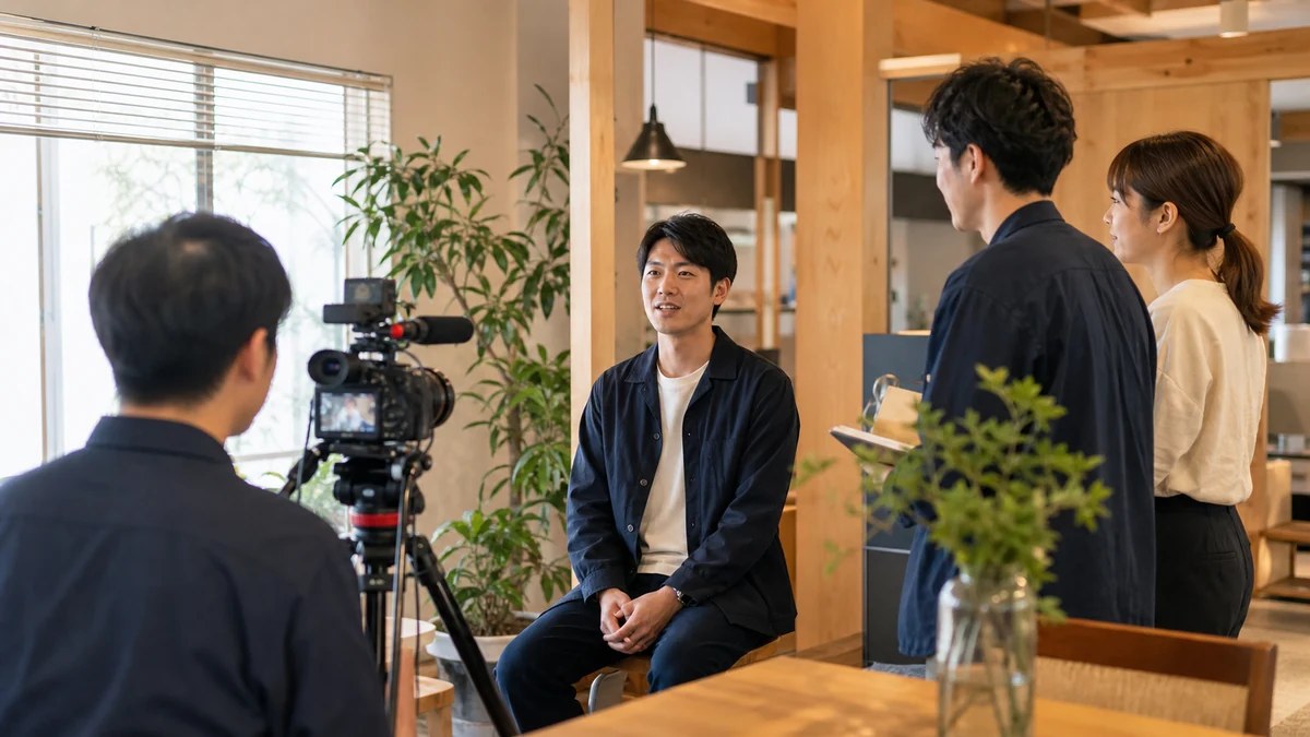 松山での採用動画撮影のイメージ