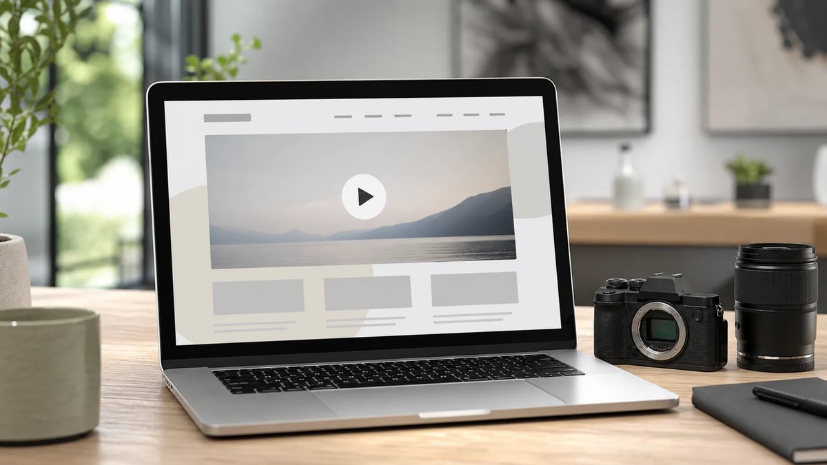 ホームページに動画を掲載するイメージ